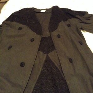 Women's black two piece skirt set